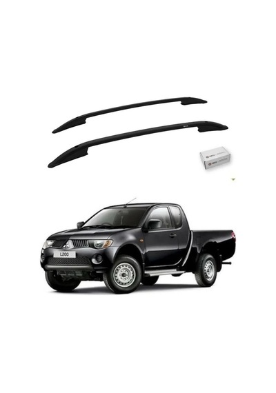 Turtle Mitsubishi L200 Mk4 2006-2014 Tavan Çıtası Crown Siyah