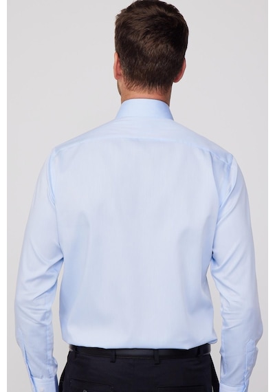 Tudors Klasik Fit Non Iron Mavi Erkek Gömlek-29757-mavi Mavi