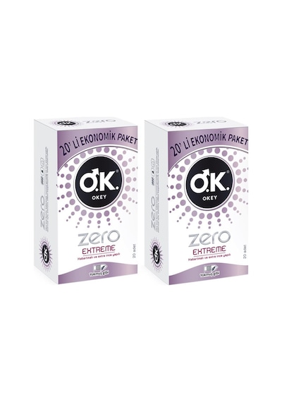 Okey Prezervatif Zero Extreme 2 x 20'li