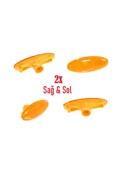 Escort Clx Çamurluk Sinyali Sarı Sağ-Sol Takım 2 Adet Oval