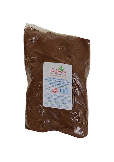 Türk Kahvesi Günlük Taze Çekilmiş 3.75 Orta Krum 1000 Gr Paket
