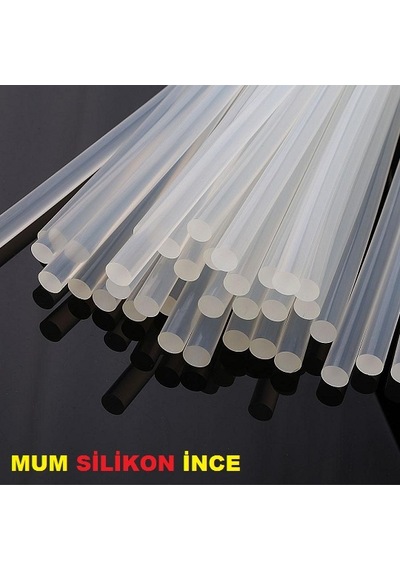 İnce Mum Silikon 7.2 MM İnce Çubuk Silikon 30 CM 1 KG Mum