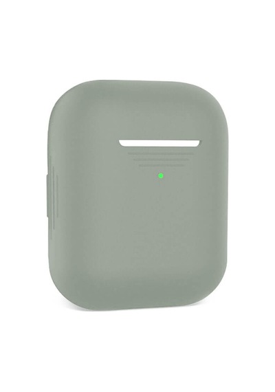 Wozlo Apple Uyumlu AirPods 1. Ve 2. Nesil Silikon Koruma Kılıfı - Silikon Koruyucu Kılıf - Gri