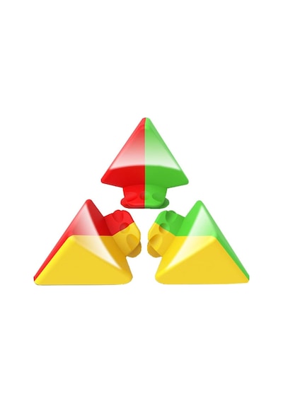 Moyu Meilong Pyramid Manyetik Bloklar- Mıknatıslı Stickersız Akıl Zeka Rübik Küp