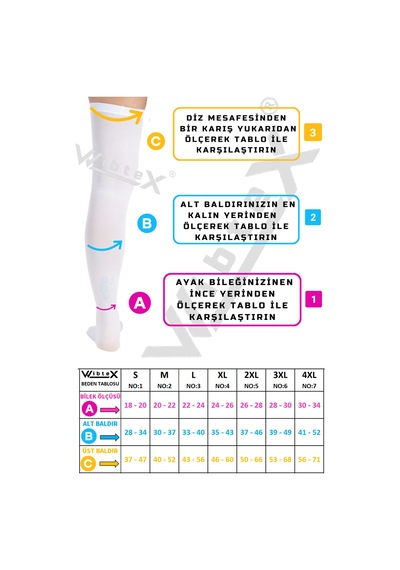Wibtex Ameliyat Çorabı Diz Üstü Emboli (Çift Bacak)