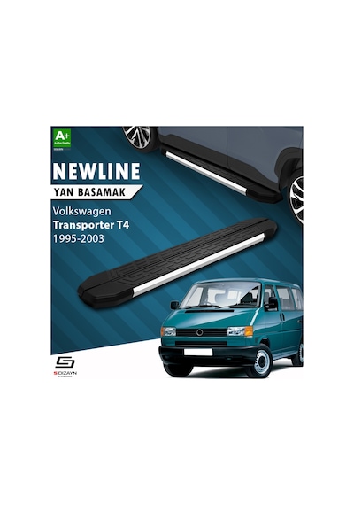 S-dizayn Vw Transporter T4 Uzun Şase Newline Krom Yan Basamak 253