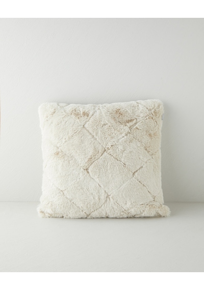 English Home Soft Touch Rabbit Pelüş Kırlent Kılıfı 45x45 Cm Bej Bej