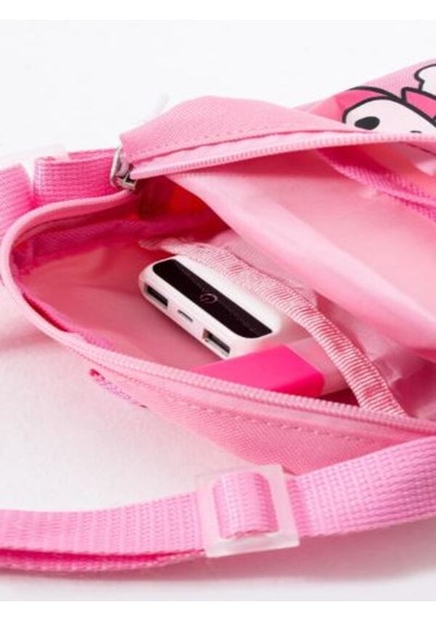 Trg Polo Trg Pembe Hello Kittyy Melody Çocuk Omuz Çantası 3 Bölmeli Su Geçirmez Kumaş 21 16 6 Cm