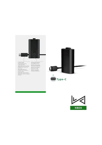 Xbox Series S-x Gamepad Batarya + Şarj Kablolu Set