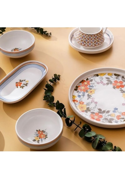 Emsan Teraryum Multicolor 32 Parça 6 Kişilik Kahvaltı Seti Çok Renkli