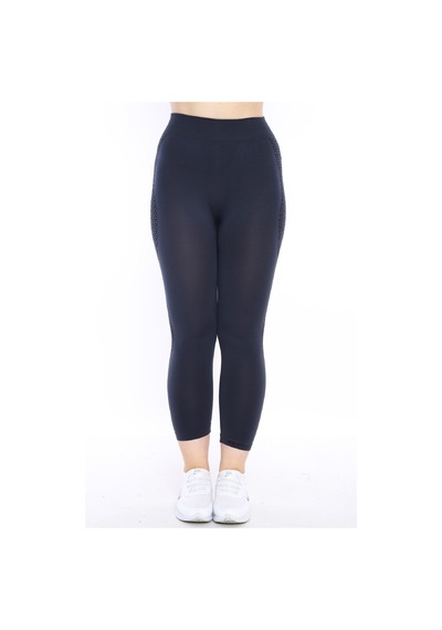 Escetic Kadın Spor Orta Gri Kısa Tayt, Yumuşak Kumaş-4304 - Xs/s