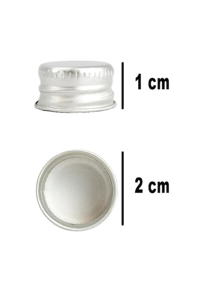 12 Adet Şeffaf Cam Shot Şişesi Sızdırmaz Gümüş Metal Kapaklı Koku Süs Çok Amaçlı Şişe 50ml
