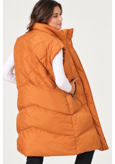 Z9743 Dewberry Bayan Yelek-camel-1