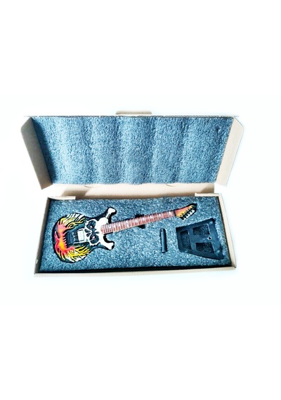 El Yapımı 1/4 Ölçek Minyatür Elektro Gitar Esp George Lynch
