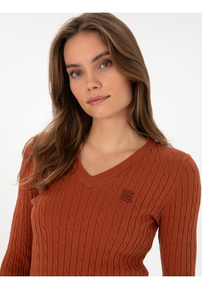 Pierre Cardin Kadın Tarçın Kazak /triko 50317062-vr191 Tarçın