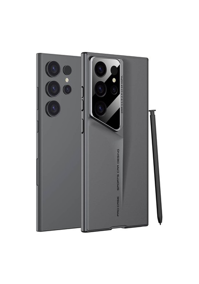 Galaxy Uyumlu S23 Ultra Kılıf Ultra İnce Kamera Korumalı Sert Rubber Procase Kılıf