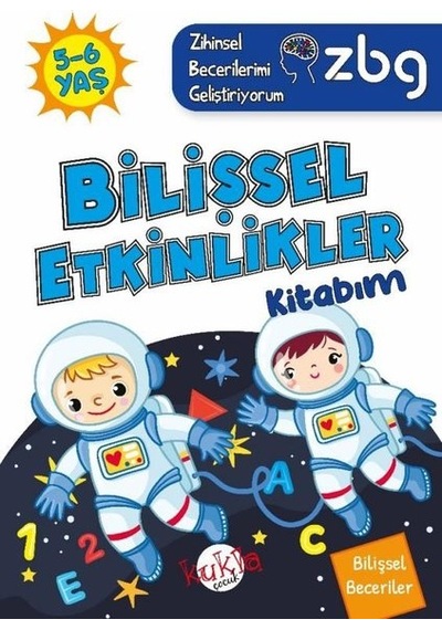 5 - 6 Yaş Bilişsel Etkinlikler Kitabım - Bilişsel Beceriler - ZBG Zihinsel Becerilerimi Geliştiriyorum - Buçe Dayı - Kukla