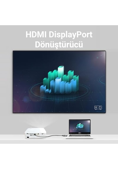 4k 30hz Displayport Dp To Hdmı Çevirici Dönüştürücü Adaptör