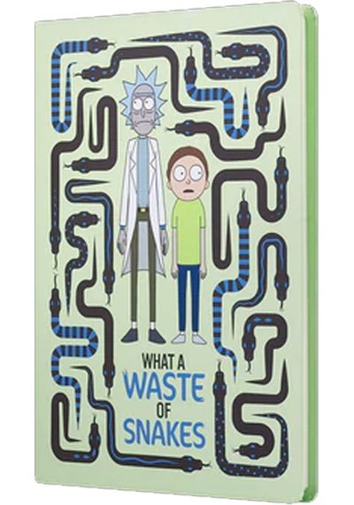 Mabbels Sert Kapak Butik Defter Rick And Morty Yılan Krem 80 Yp 15x21 Dft-388074 Çok Renkli
