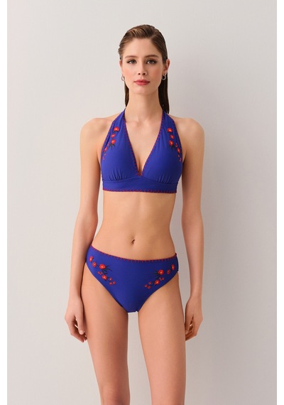 Suwen Bohem Kroşetalı Bikini Alt Sb25305303303 Lacivert