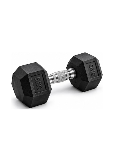 Ckspor 5 Kg Altıgen Kauçuk Dambıl Hex Dumbbell Fitness Kuvvet Antrenmanı Ağırlığı