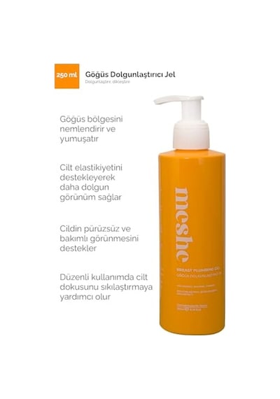 Dolgunlaştırıcı, Şekillendirici Ve Sıkılaştırıcı Göğüs Ve Kalça Büyütmeye Yardımcı Bakım Jeli 250 Ml