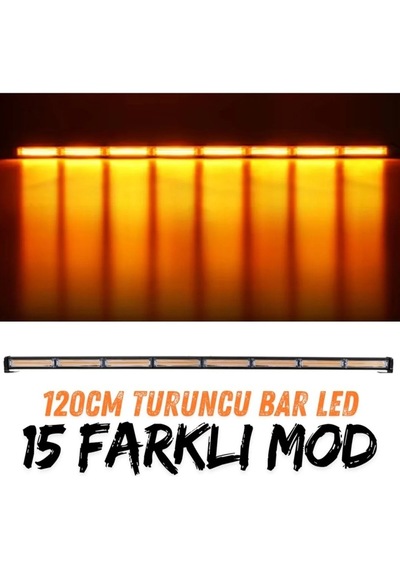 Astra Led 3 Lü Set 120 Cm Bar Led - Kristal Yıldız Lamba- Döner Tepe Lamba 12v 24v Profesyonel Led İkaz Lambası