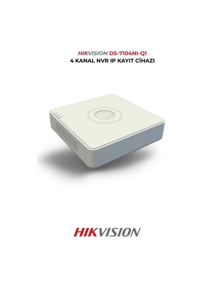 Ds-7104nı-q1 4 Kanal Nvr 6mp Destekli Güvenlik Kayıt Cihazı