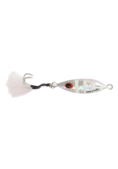 Ryuji Slow King 7,5cm 40gr Jig Yem Renk : Silver Zebra Glow