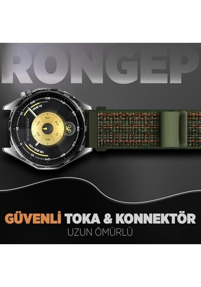 Uyumlu Hasırlı Fabric Loop 22mm Kumaş Kordon Gt5 Gt5 Pro Gt4 Gt3 Gt3 Pro Gt2 Gt2 Pro 46mm Için Terletmeyen Hafif Yap