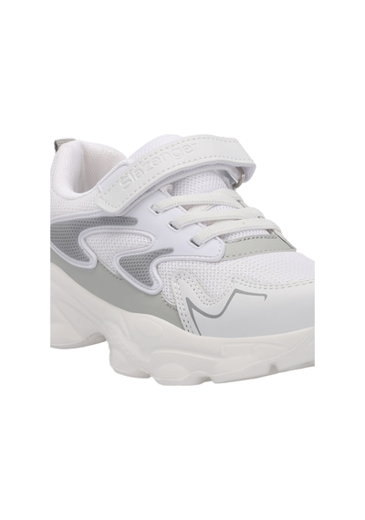 Slazenger PARIS Çocuk Cırt Cırtlı Beyaz Sneaker