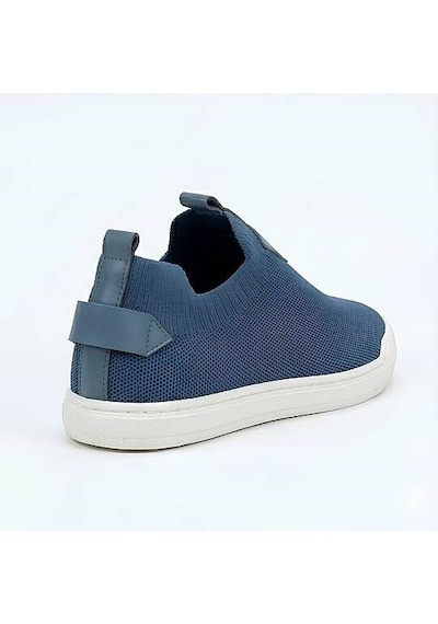 Daytex 4224 Erkek Slip-on - Full Triko Örgü Termo Taban Sneaker Mavi