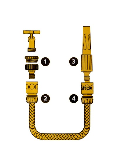 6359 Garden Kit 1/2" 12.5mm Pvc Bahçe Hortumu 30 Mt