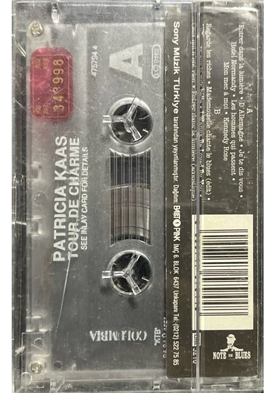 Plak Değildir Kaset Tir Kaset Patricia Kaas Tour De Charme Kase