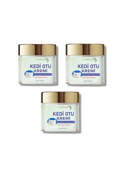 Kedi Otu Kremi Uzak Doğu Mucizesi Doğal Etkili Rahatlatıcı Krem 50 Ml X 3 Adet