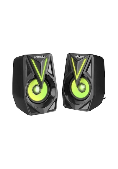 Mıkado Md-s23 Glare, 6w, 1+1, Masaüstü, Rgb Aydınlatma, Usb, Siyah Kasa, Speaker