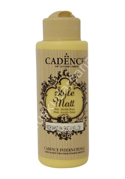 Cadence Style Matt Akrilik Boya 120Ml 9008 Vanilya Sarı Vanilla Y
