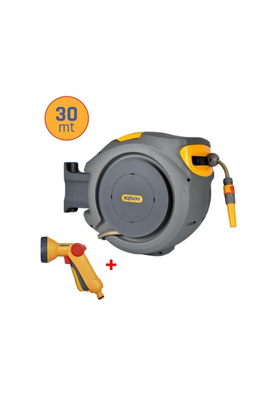 Hozelock 2403-3535h Otomatik Geri Sarımlı Bahçe Makarası 30mt +tabanca Seti