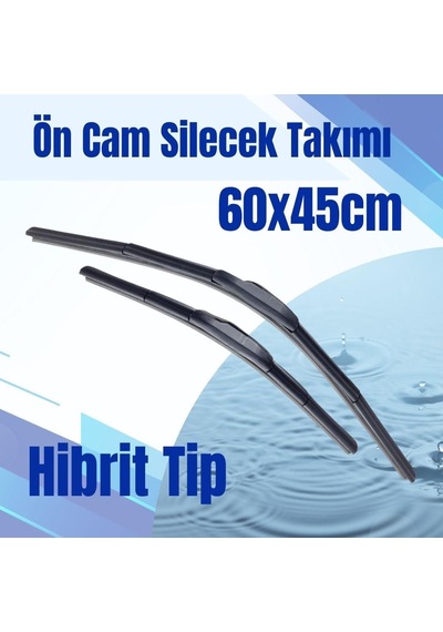 Silbak Ön Cam Silecek Takımı Hibrit Tip 60x45cm
