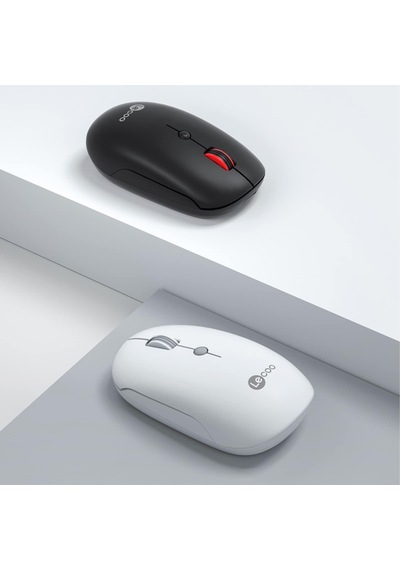 Ws211 Kablosuz 1600dpı 6 Tuşlu Çift Modlu Wifi + Bluetooth Şarj Edilebilir Sessiz Kompakt Optik Mouse Beyaz Genel