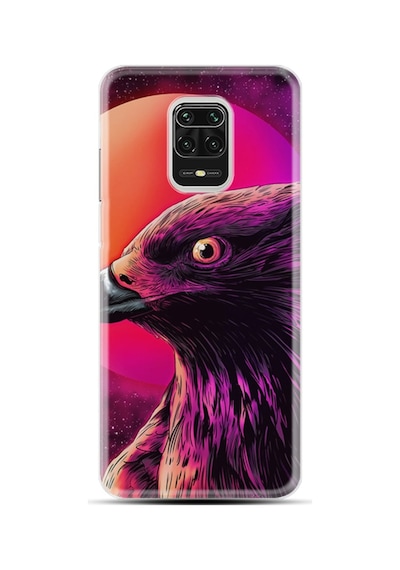 Xiaomi Redmi Note 9 Pro Kılıf Desenli Red Eagle 1752