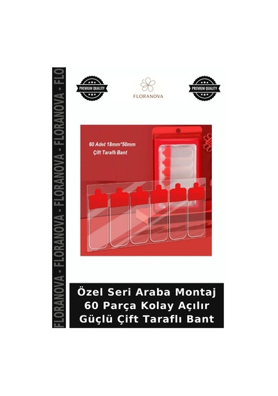 Özel Seri Araba Montaj 60 Parça Kolay Açılır Güçlü Çift Taraflı Bant Diğer
