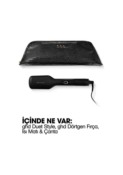 Duet Style 2’Si 1 Arada Saç Şekillendirme Hediye Seti (Tarak + Isıya Dayanıklı Kılıf)