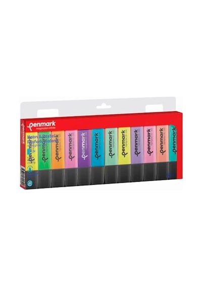 Penmark Fosforlu Kalem Seti 12’Li / 6 Pastel+6 Neon