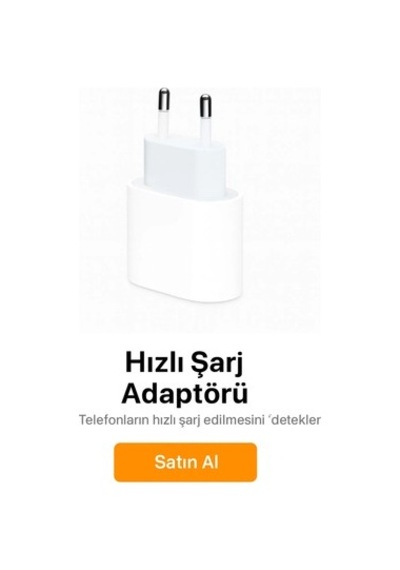 Apple 20 W Usb-c Güç Adaptörü Hızlı Şarj İle Uyumlu Apple iPhone Modelleri İçin İdeal Ev