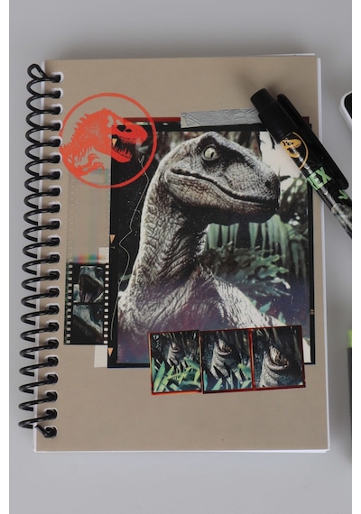 X Dekomus Lisanslı Jurassic World A6 Bloknot,uçlu Kalem,silgi Ve Uç Seti Diğer
