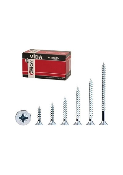 Akdeniz Sunta Vidası 4.5x30 Mm 500lü Paket 20