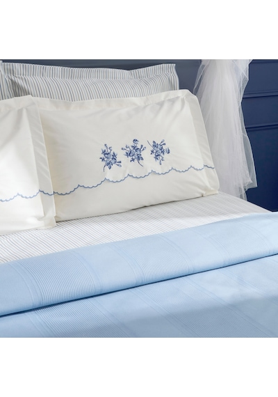 Karaca Home Virelle %100 Pamuk Nish Set Çift Kişilik Pike Takımı Mavi