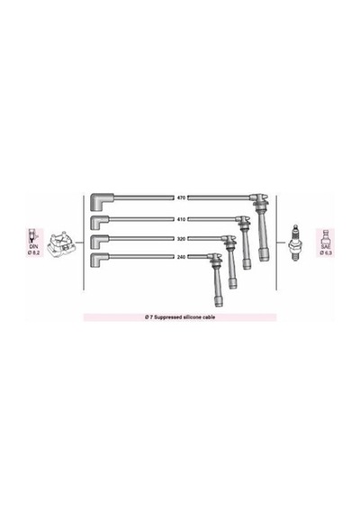 Buji- Kablosu Era 1400-1600 16v 2006-accent Gl / Getz 1400 2005-06-admıre 1600 2003-05 Netex Ntx Sp0