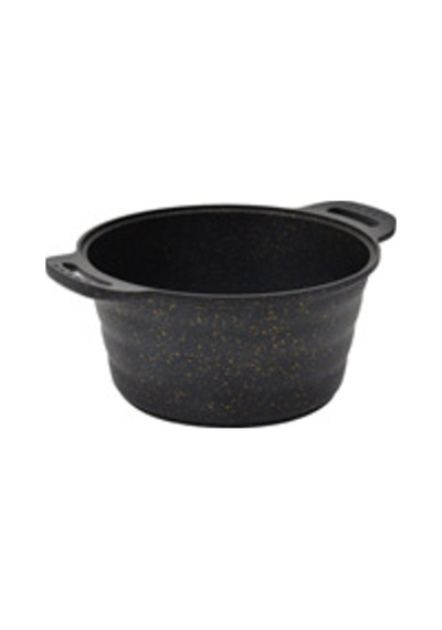Campout Granit Döküm Kamp Tenceresi 24 Cm Siyah